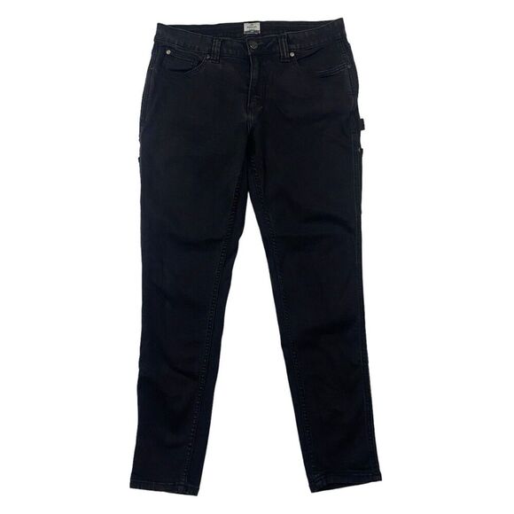 Ridgecut Toughwear Black/Gray Carpenter Skinny Leg Denim Jeans Sz 16 Stretch - Picture 1 of 12